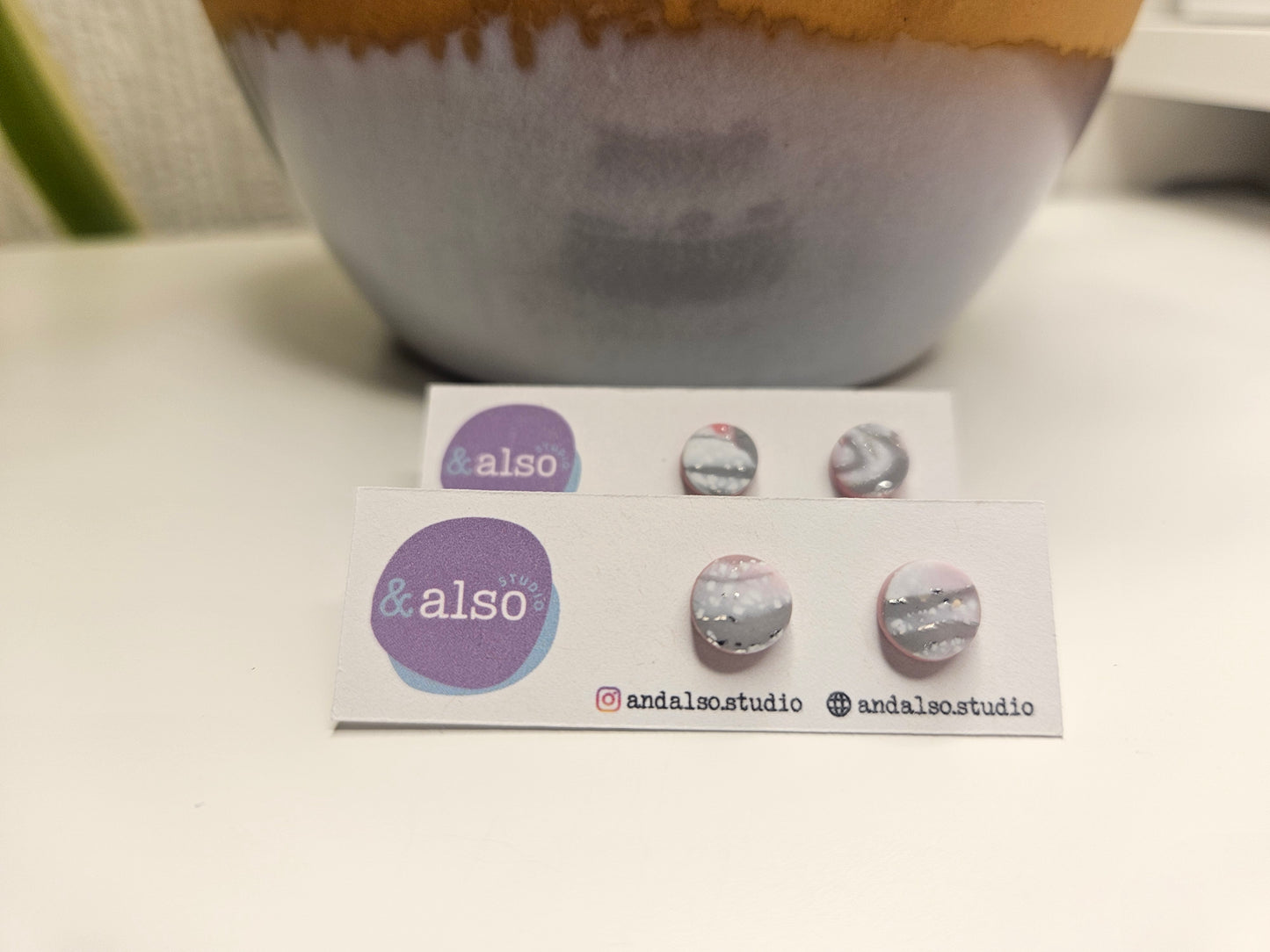 Blush Marble Mist Stripe Small (6mm)