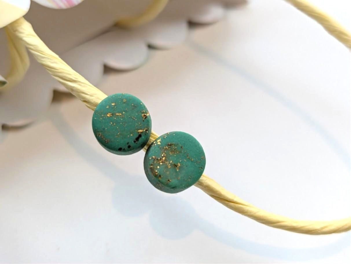 Minted Flecks Studs Large (10mm)