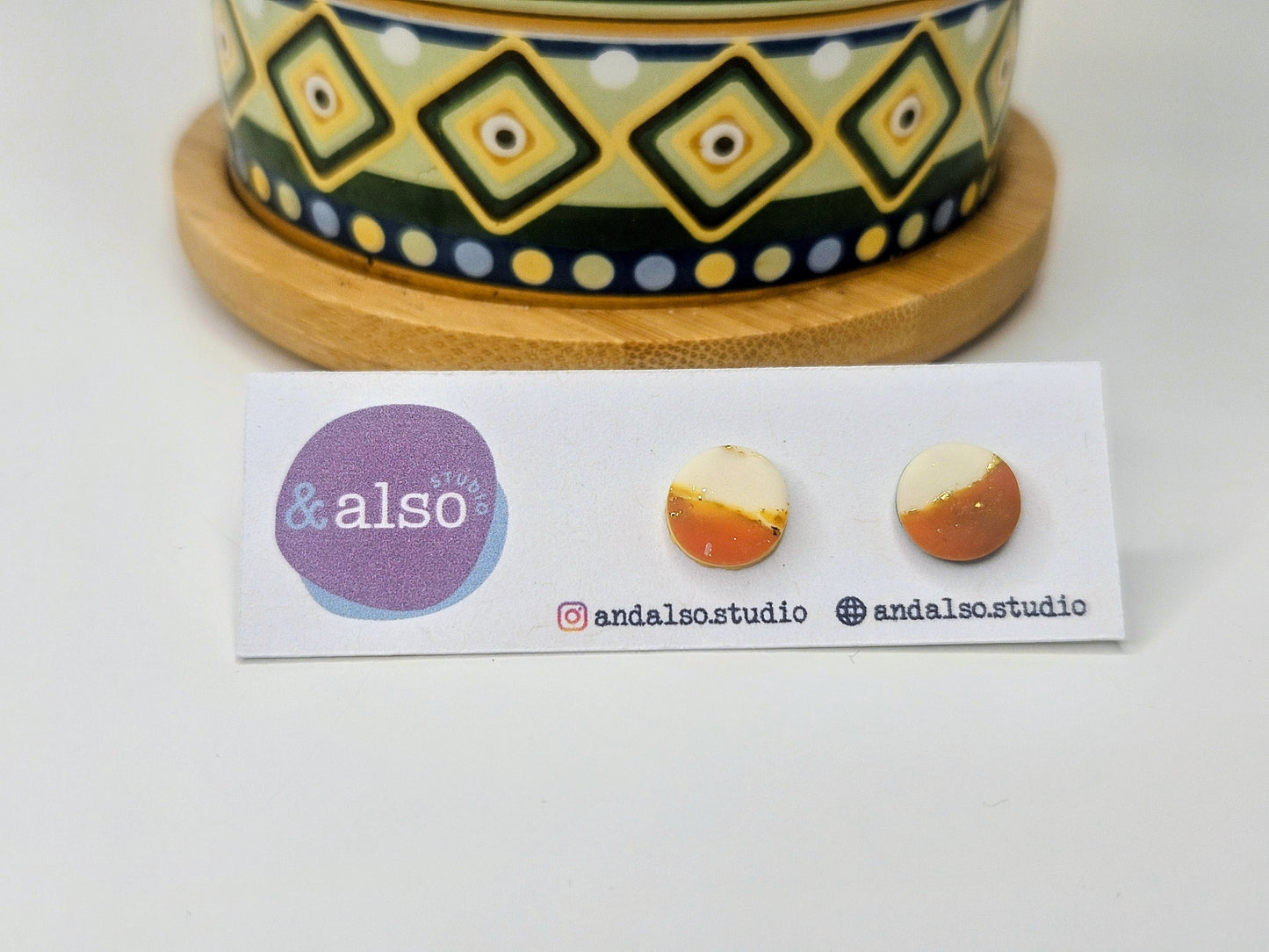 Fern & Fire Ember Studs Small (6mm)