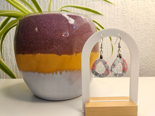 Blush Marble Hook Dangles