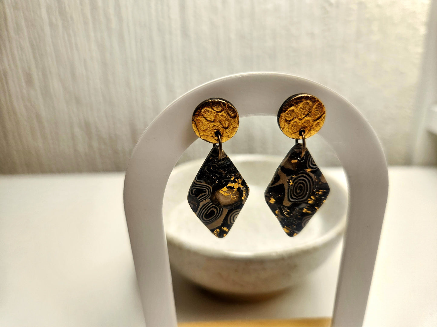 Nightfall DIamond Swirl Dangle