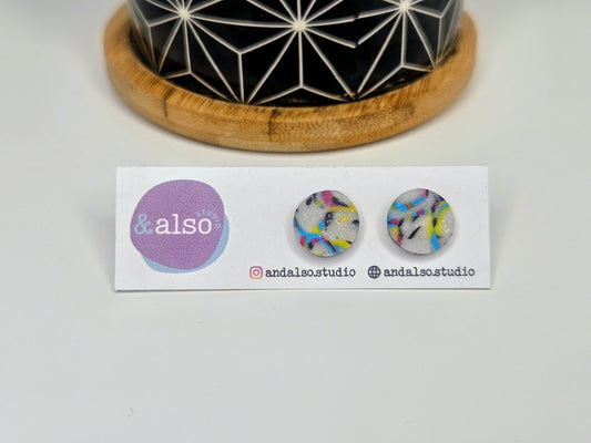 Neon Streaks Sprinkle Studs Large (10mm)