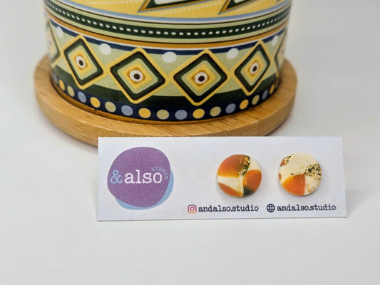 Fern & Fire Ember Studs Large (10mm)