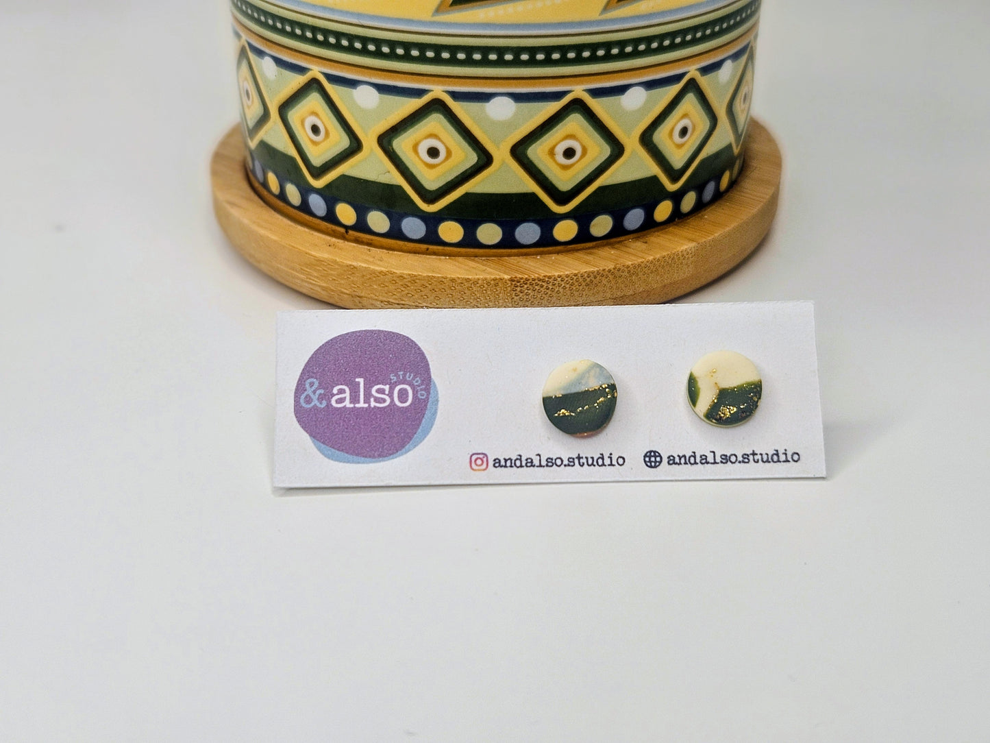 Fern & Fire Forest Studs Small (6mm)