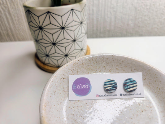 Waveform Stripe Studs Large (10mm)